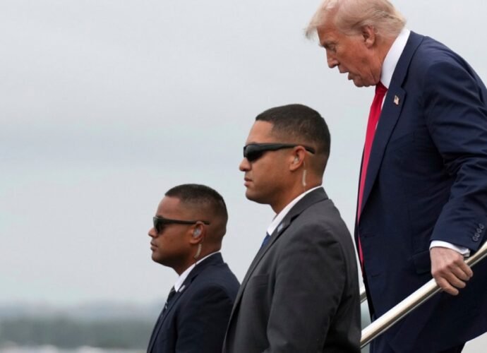 Donald Trump set for trade talks with Europe as he arrives in Scotland | Donald Trump News