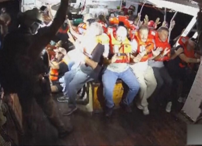 Israeli forces storm Gaza-bound aid ship Handala in international waters | Gaza