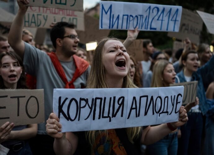 Protests in Ukraine as Zelenskyy signs bill curbing anticorruption agencies | Civil Rights News
