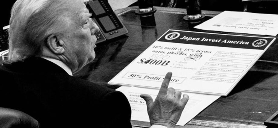 Trump's Japan trade deal card was altered by hand