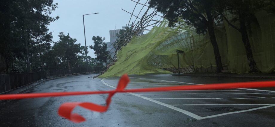 Typhoon Wipha Hong Kong China