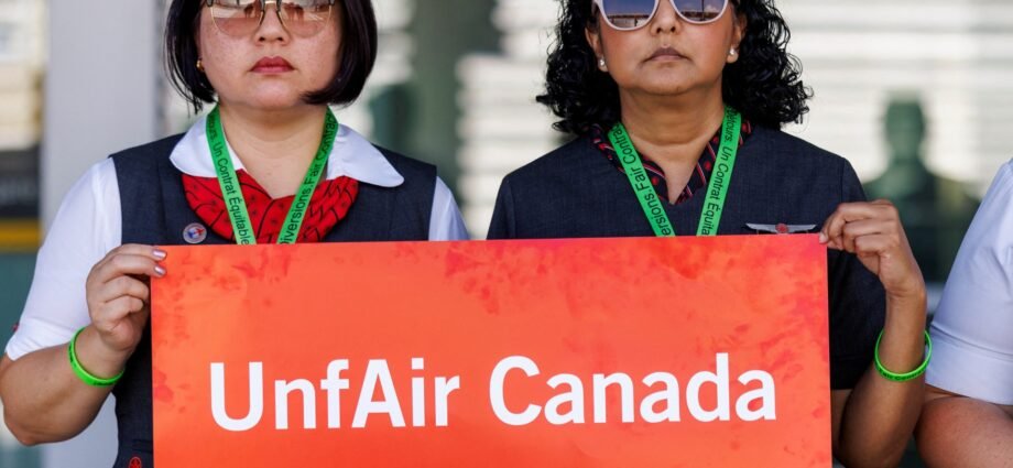 Air Canada plans to cancel 500 flights by Friday as cabin crew strike looms | Labour Rights News