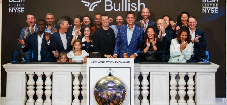 Bullish stock soars 83% in NYSE debut after crypto IPO