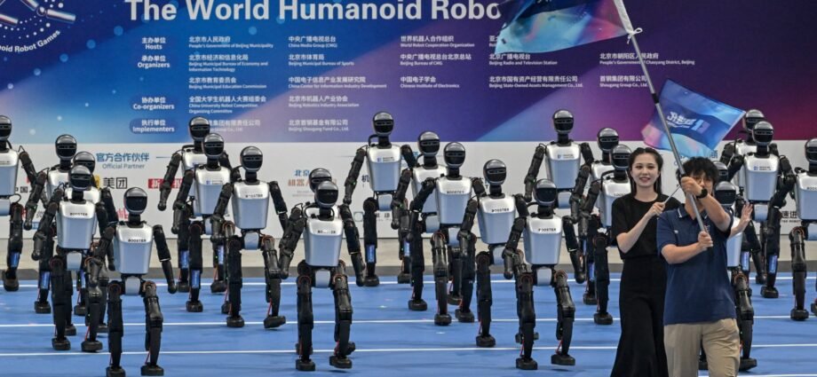 Humanoid robots race and tumble at China’s first ‘robot Olympics’ | Science and Technology News 1 Humanoid robots race and tumble at China’s first ‘robot Olympics’ | Science and Technology News
