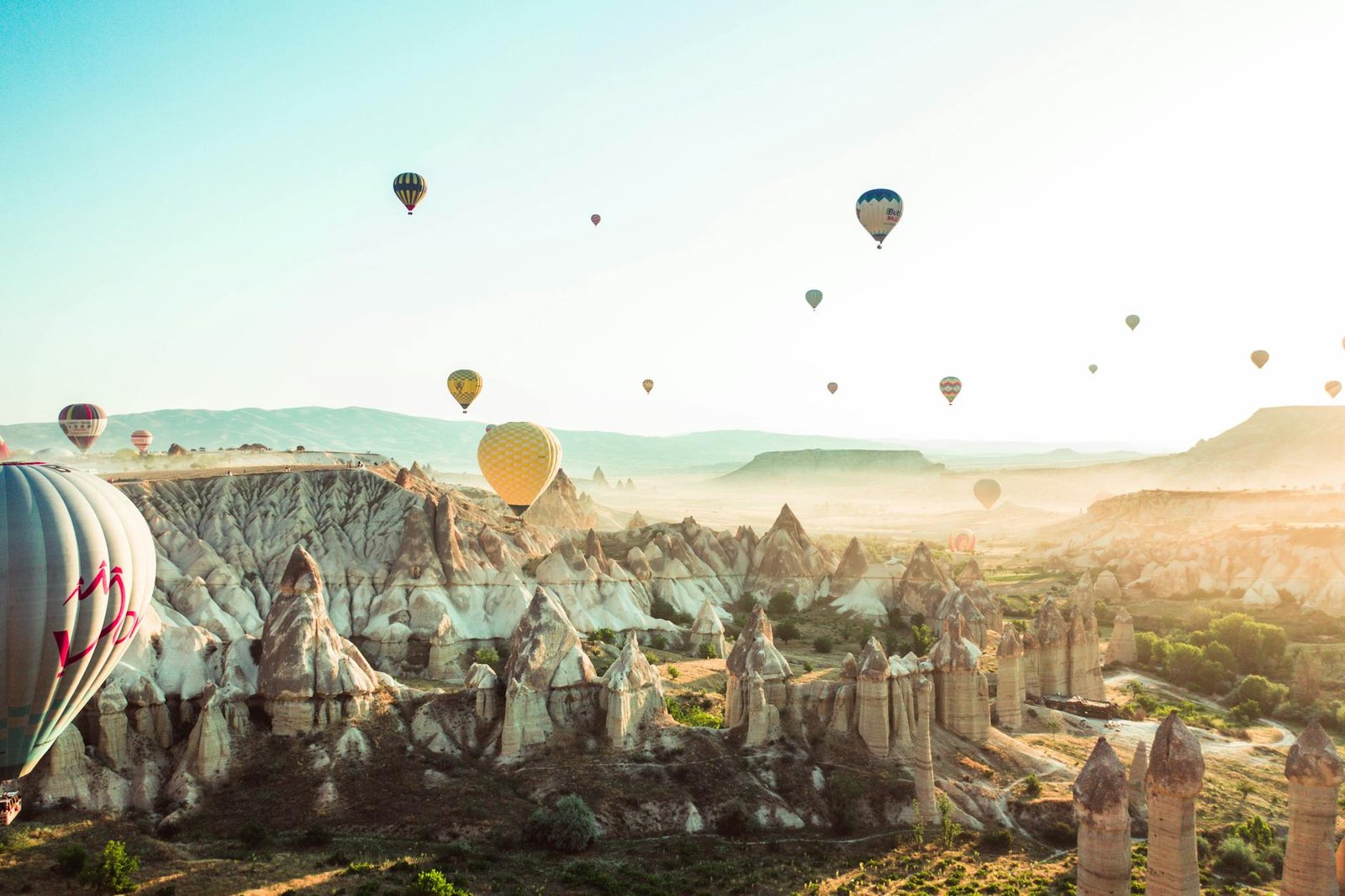 Cappadocia 2 photo of hot air balloons on flight