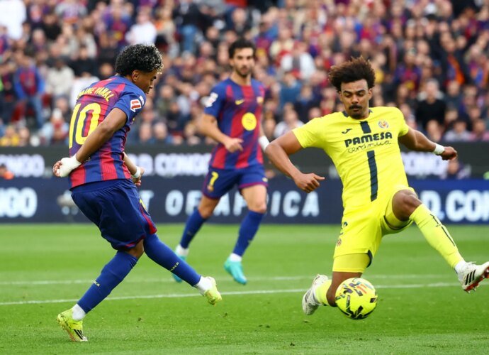 Lamine Yamal hits hat-trick as Barcelona beat Villarreal 4-1 in La Liga | Football News