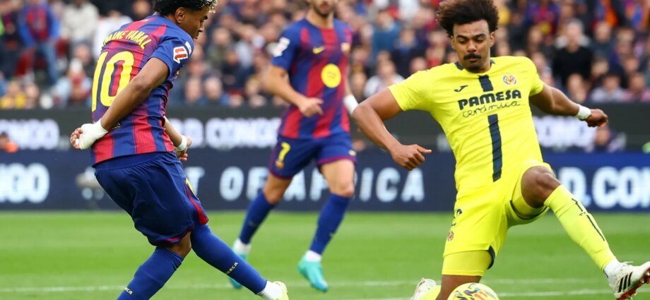 Lamine Yamal hits hat-trick as Barcelona beat Villarreal 4-1 in La Liga | Football News