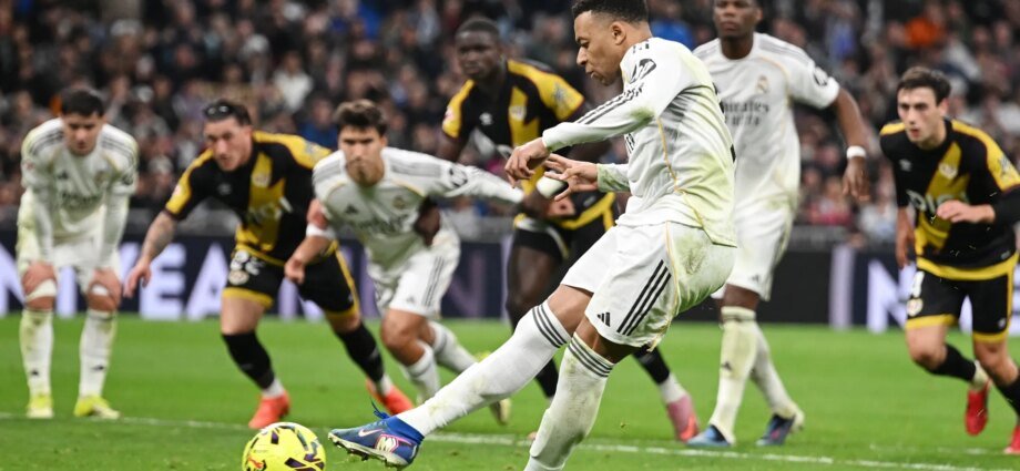 Mbappe’s late penalty gives edgy Real Madrid 2-1 win over Rayo Vallecano | Football News