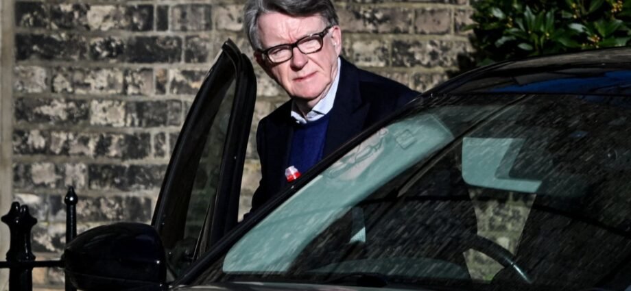 Peter Mandelson arrested in London 1 Peter Mandelson arrested in London
