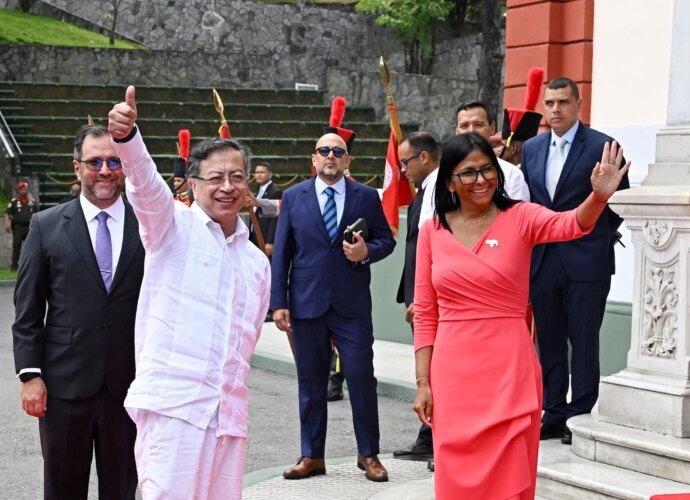 Petro becomes first president to visit Venezuela since Maduro abduction | Nicolas Maduro News